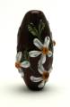 Tapered Barrel Floral Bead