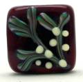 As See In "Bead and Button Magazine" - "Lampwork Links" (Mistletoe Series), Bead and Button Magazine, December, 2009 and Creative Beading, Vol. 6, 2011 - Mistletoe Series Large Tile