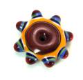 Summer Brights Dark Red Fancy Disk Bead