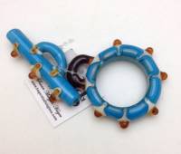 Turquoise and Brown Toggle