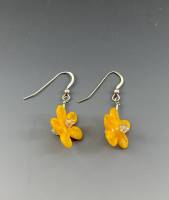 Small Flower Earrings: Yellow