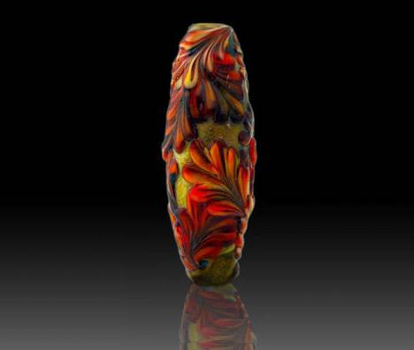 Pin Oak Leaves, "Sixth Annual Women in Glass," THE FLOW MAGAZINE, 2010
