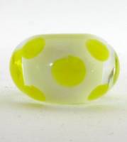 Encased White with Lemon Melted Dots