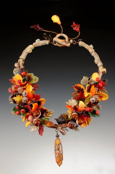 Memories of Autumns Past--"Indelible," International Society of Glass Beadmakers, 2012 (Photo: Jerry Anthony)