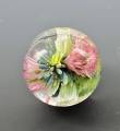 Marble Pendant:Pink Rose with White Bellflowers - Image 3