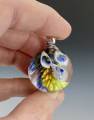 Marble Pendant: White and Blue Bellflowers - Image 6